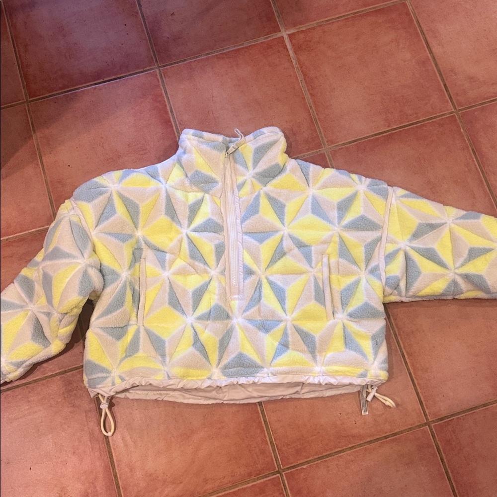 Free People Multicolor Geometric Teddy Jacket - Picture 3 of 7